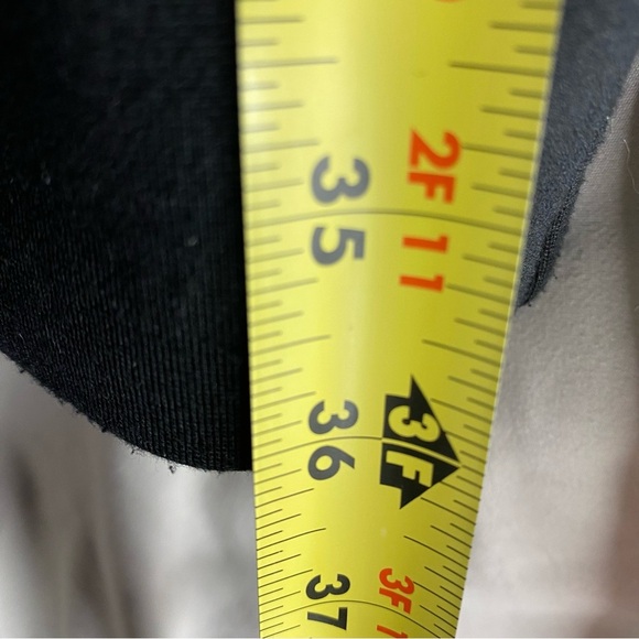 Adrienne Vittadini Colorblock Shift Dress Sleeveless Black Red Dark Academia S 2 - Picture 6 of 6